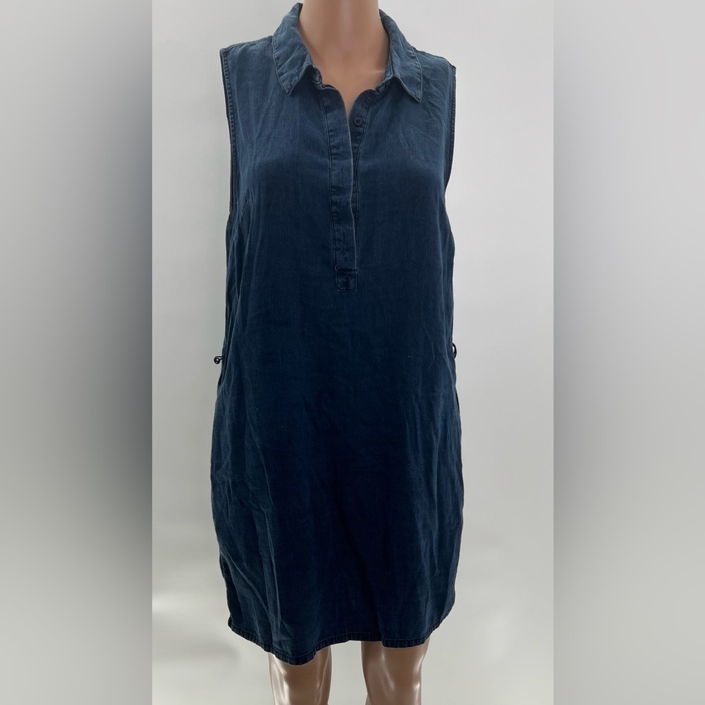 Banana Republic Denim Dress - Size 6P - Picture 6 of 6